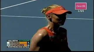 Elena Dementieva v. Kristina Barrois 2009 AO 1R highlights