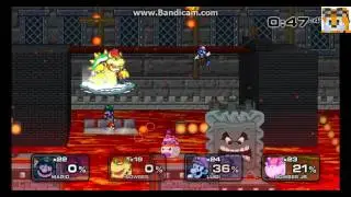 SSF2: Bowser vs SMG4 and Weeggi.