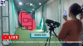 Live video call demo at Leverage Facility | Behind the scenes | Cricket bowling machines