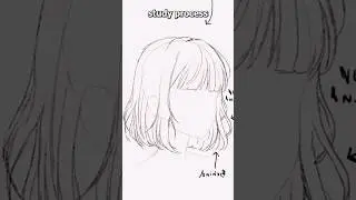 This Improved my Hair Drawing! #arttips #drawingtips