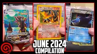 BEST CARD PULLS OF THE MONTH - June 2024 Pokemon Card Opening Compilation