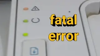 HP laserjet P2035 error lights leds stuck on