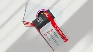 How to Make Modern 3D Visiting Card Design - Learn CorelDRAW with SM Graphic Designer