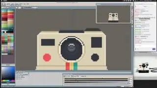 Pixel Challenge 366 - Day 98 - Polaroid Camera