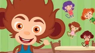 CINCO MONITOS ♫ Canciones Infantiles ♫ HD