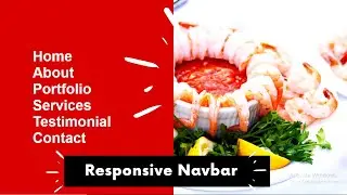 Responsive Navbar using Html And CSS Only