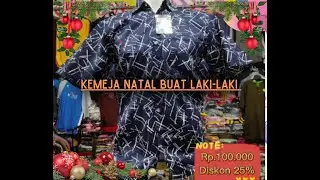 Haiii guys hari ini kita ready lagi kemeja buat remaja laki-laki.Berhubung sebentar lagi Natal