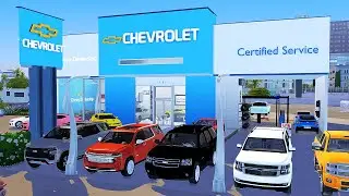 CHEVROLET🚙SIMS 4 FUNCTIONAL CAR DEALERSHIP LOT SPEED BUILD