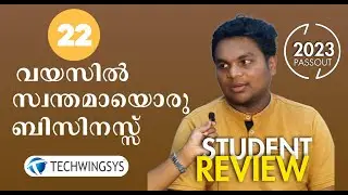 From a Plus two Student to an Entrepreneur | Our Student Success Story |Python Training| TECHWINGSYS