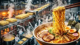 Mass Production of Instant Ramen| Incredible Modern Factory Process Revealed!