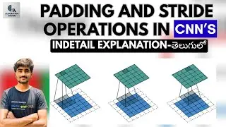Tutorial-50:Padding and Stride operations in CNN's  | Telugu | Deep Learning