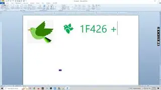 How to draw a bird in MS Word?|| Shortcut 🔑