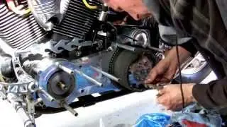 harley softail Ultima drag race open primary over haul.