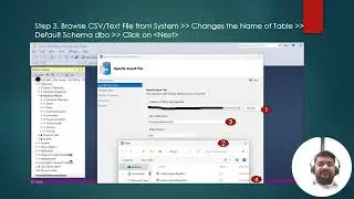 How to Import CSV/ Text File into MS SQL Database. 