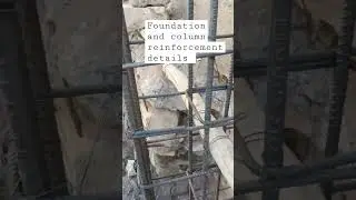 foundation & column reinforcement details for small commercial#construction #steeldesign#foundation