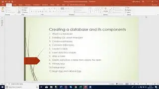Intro to creating databases