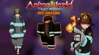 Shinra Is A VERY GOOD Progressive Unit In Anime World Tower Defense