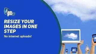 Resize pictures fast with one click (No internet needed)