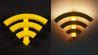 Modern Lighting Ideas from PVC Pipe | Simple Wi-Fi Wall Lamp | DIY Crafts
