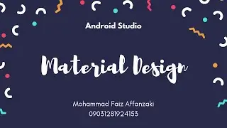 05.2 Material Design • Android Studio