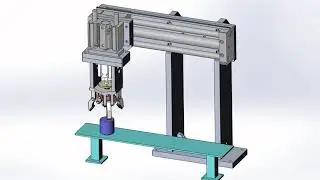 Solidworks Animation - Pick & Place with 3 Jaw Gripper
