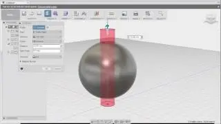 Fusion 360: Center a Hole on a Sphere