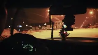 Toyota Carina E (FWD) snow drifting