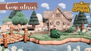 Decorating My Cottagecore House Exterior | Animal Crossing New Horizons | Speed Build