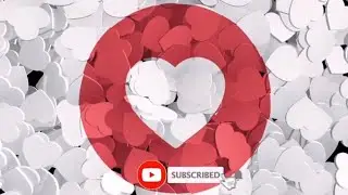 LOVE HEART SATISFYING 3D ANIMATION WITH WHITE BACKGROUND 