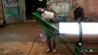 Сушилка для песка барабанного типа СБ 3000