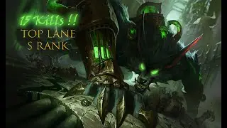 LoL Warwick toplane s rank gameplay (15/4/4 KDA)