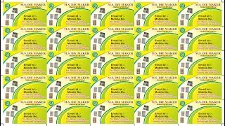 Corel Draw :- How to Cutting Mark in Visiting Card