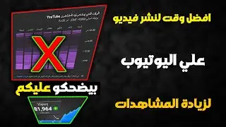 افضل وقت لنشر الفيديوهات على اليوتيوب للحصول على المزيد من المشاهدات