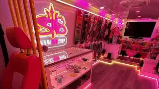 The HOTTEST Neon Lights for Shop @johnoskateshop's Bus by Custom Neon® 🛹✨ #retailsignage
