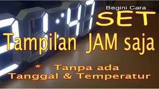 Clock Settings Without Date and Temperature Taffware LED Digital Clock - TS-S60-W