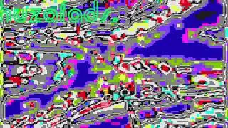 colorbarman pets a colorful cat