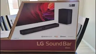 LG Sound Bar SN4A Unboxing