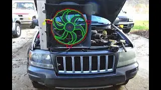1999-2004 Jeep Grand Cherokee 4.0L Electric Radiator Fan Replacement.