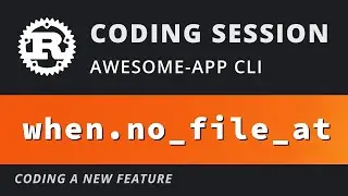 Rust Coding Session - New awesome-app CLI feature