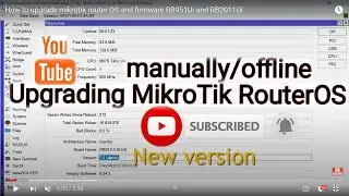 How to upgrade mikrotik router OS and firmware RB951Ui and RB2011Ui