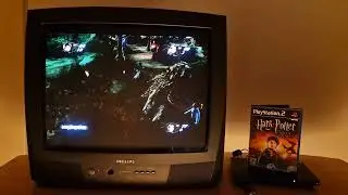Harry Potter and the Goblet of Fire - playing on PS2 and CRT TV
