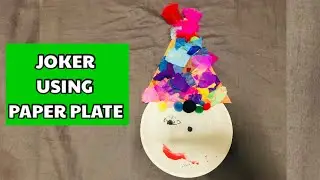 How To Make Joker From Thermocol Plate || How To Make Joker Face With Craft Paper || DIY