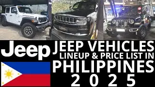 Jeep Vehicles Lineup & Price List in Philippines 2025 | New Wrangler & Grand Cherokee