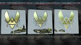CSGO - Vitality Sticker Comparison | Stockholm vs Paris Major