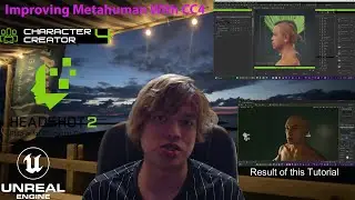 Create and Improve MetaHuman with CC4 Headshot2 Tutorial, NO Maya NO Blender