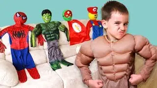 Maxim dresses up as a superhero and rescues the princess