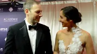 Catherine Reitman & Philip Sternberg at the 2017 Canadian Screen Awards