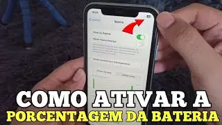 Como ativar a porcentagem da bateria no iPhone!