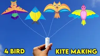 4 Amazing bird kite making