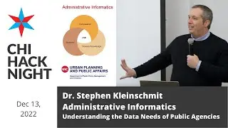 Administrative Informatics - Understanding the Data Needs of Public Agencies